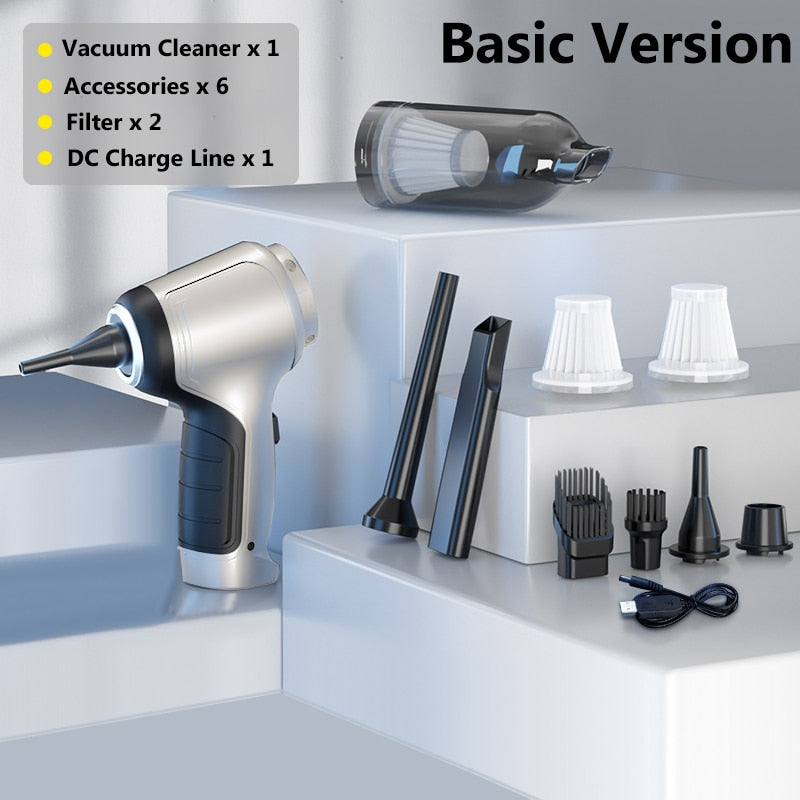 95000Pa Wireless Car Portable Vacuum Cleaner Ultra Strong Suction