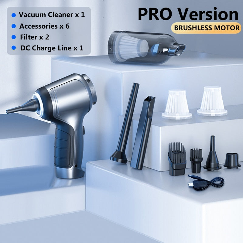 95000Pa Wireless Car Portable Vacuum Cleaner Ultra Strong Suction