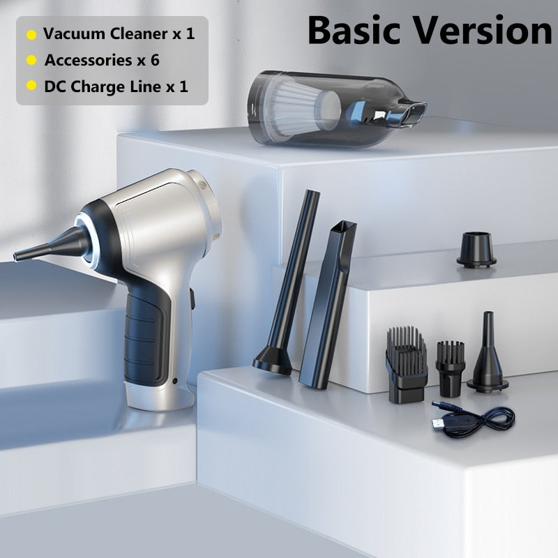 95000Pa Wireless Car Portable Vacuum Cleaner Ultra Strong Suction