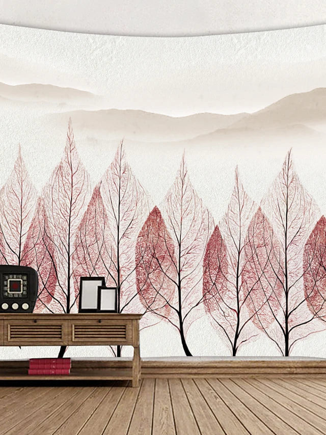 Leaf Trees Theme Tapestry Wall Decor