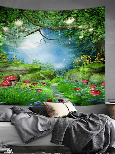 Enchanted Forest Theme Wall Tapestry Decor