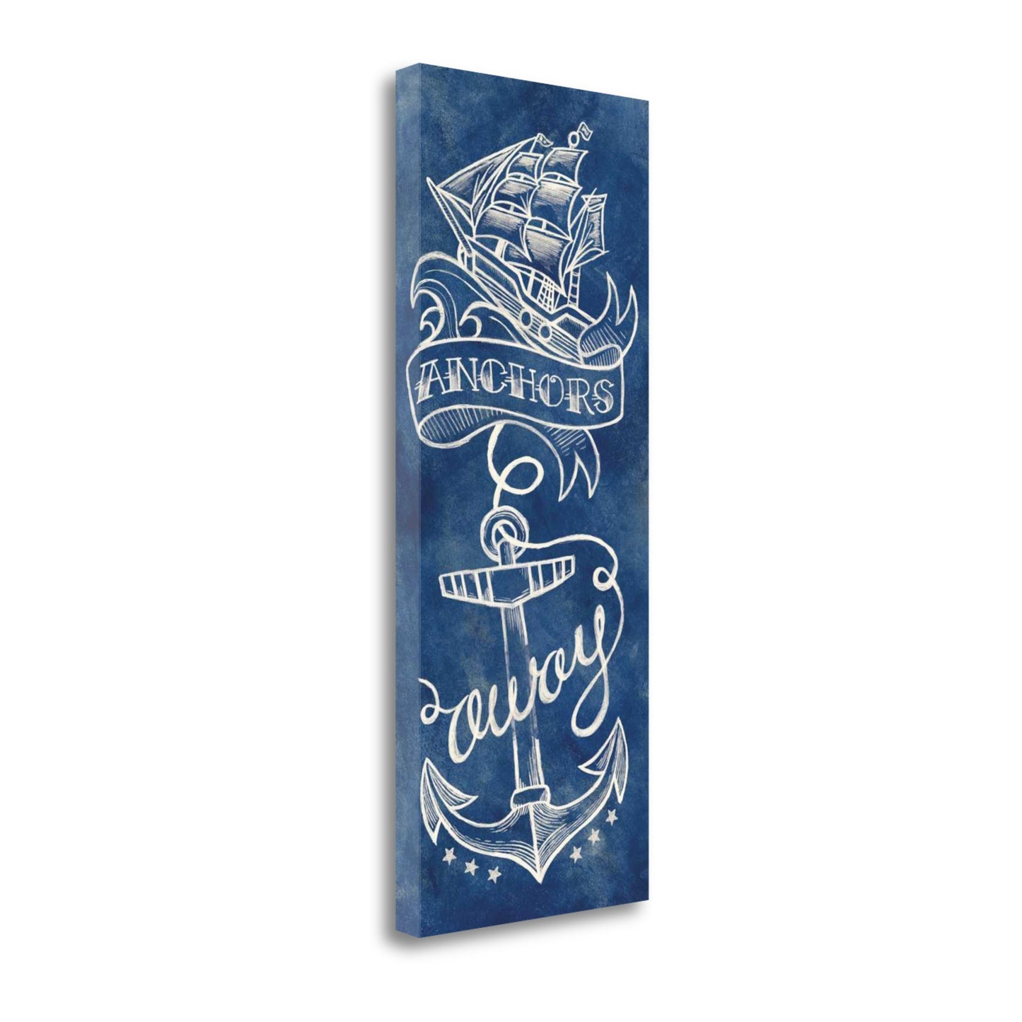 Navy Anchors Away 1 Giclee Wrap Canvas Wall Art - Home Decor > Wall Art - $199.99