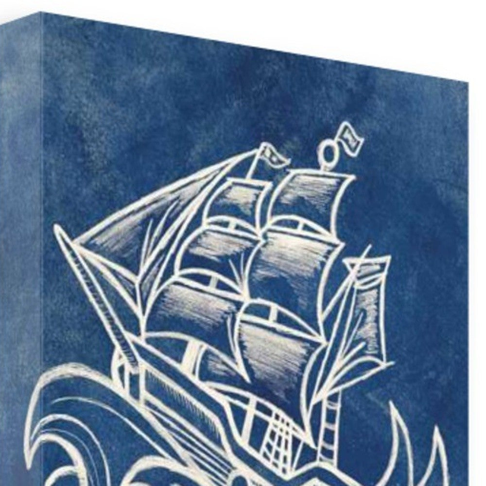 Navy Anchors Away 1 Giclee Wrap Canvas Wall Art - Home Decor > Wall Art - $199.99