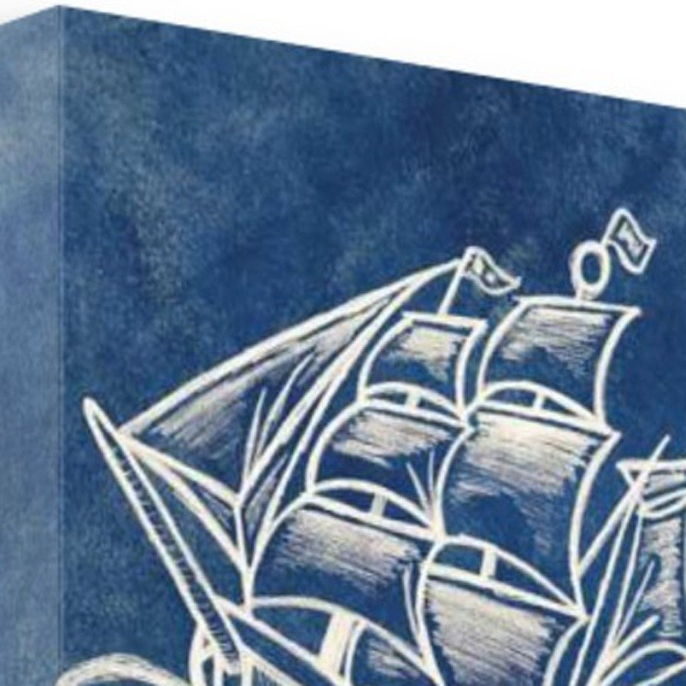 Navy Anchors Away 1 Giclee Wrap Canvas Wall Art - Home Decor > Wall Art - $199.99