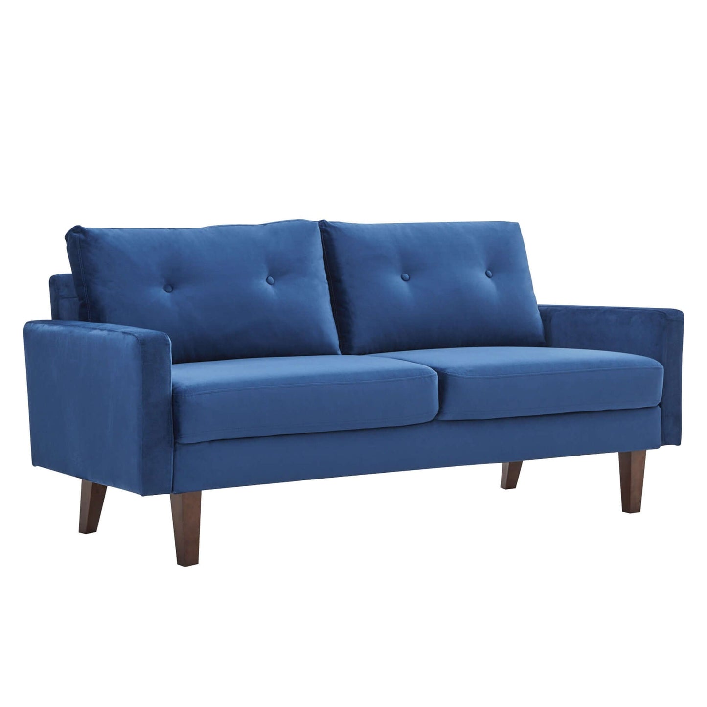 Blue Velvet Modern Tufted Modular Sofa - Living Room > Seating Options > Sofas - $897.99
