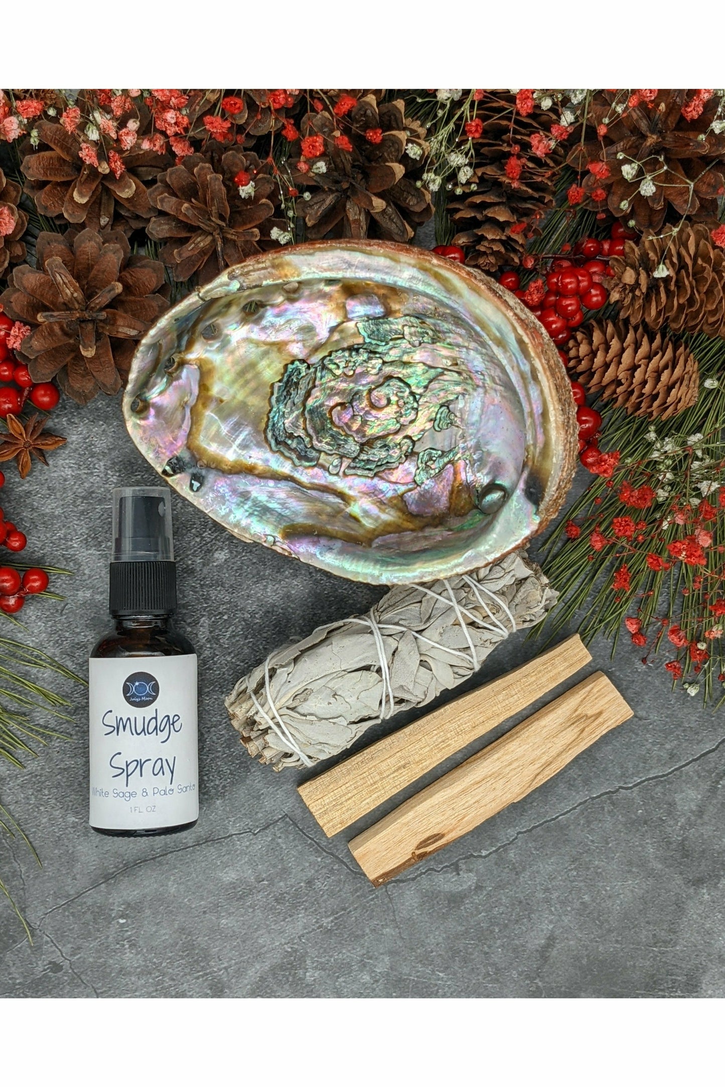 Blessings Smudge Kit - White Sage & Palo Santo with Smudge Spray