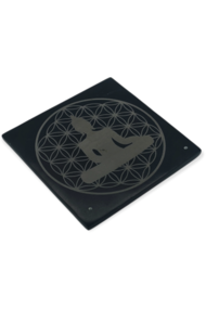 Buddha Flower of Life incense holder plate