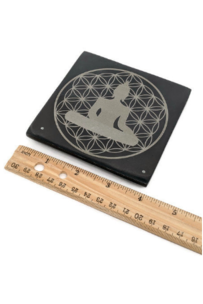 Buddha Flower of Life incense holder plate