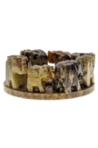 natural Soapstone Elephant circle Incense Holder