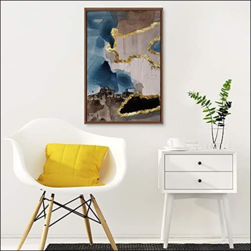 grey and gold wall art 1