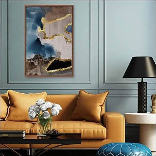 grey and gold wall art 3