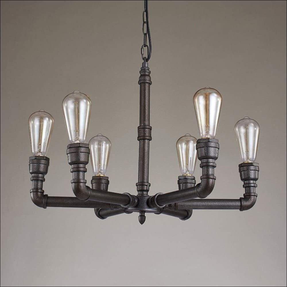 Iron Retro Ceiling Lamp - Handmade Wrought - Ceiling Lamp - $1090.99