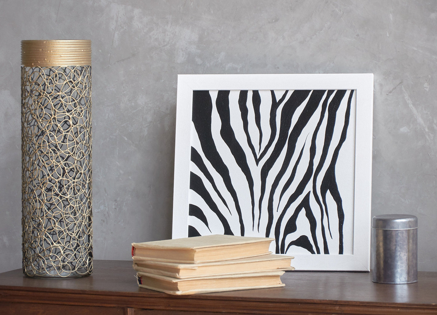 Gold infinity decorated vase | Handpainted Glass Vase for Flowers | Cylinder Vase | Office Design | Home Decor | Large Floor Vase 16 inch