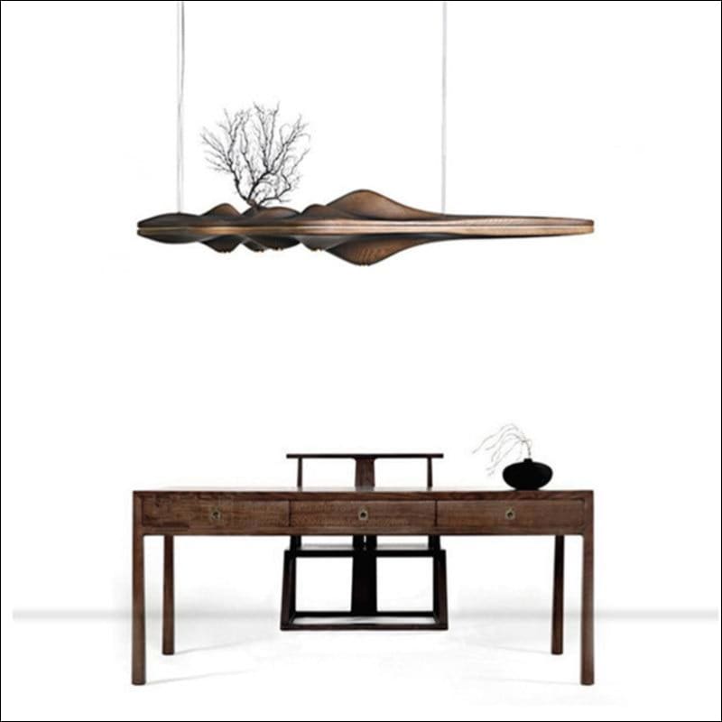Japanese Ash Ceiling Lamp - Wood Pendant - Ceiling Lamp - $7395.99