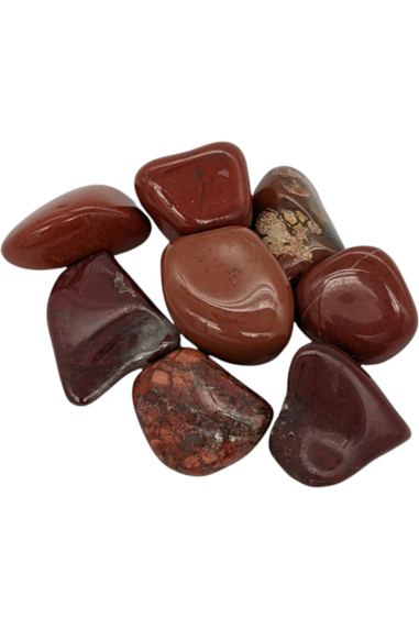 Tumbled Red Jasper Crystals - Medium