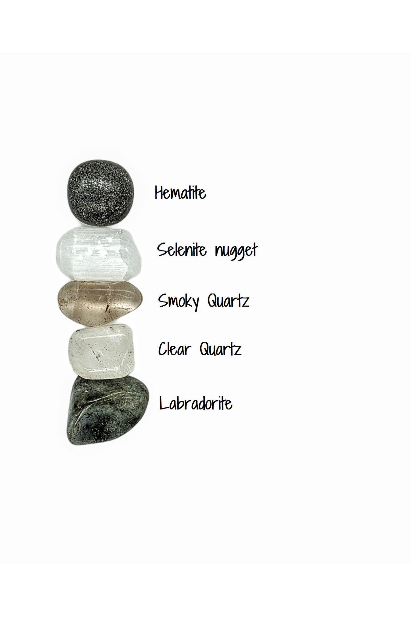 Negative energy release crystal kit