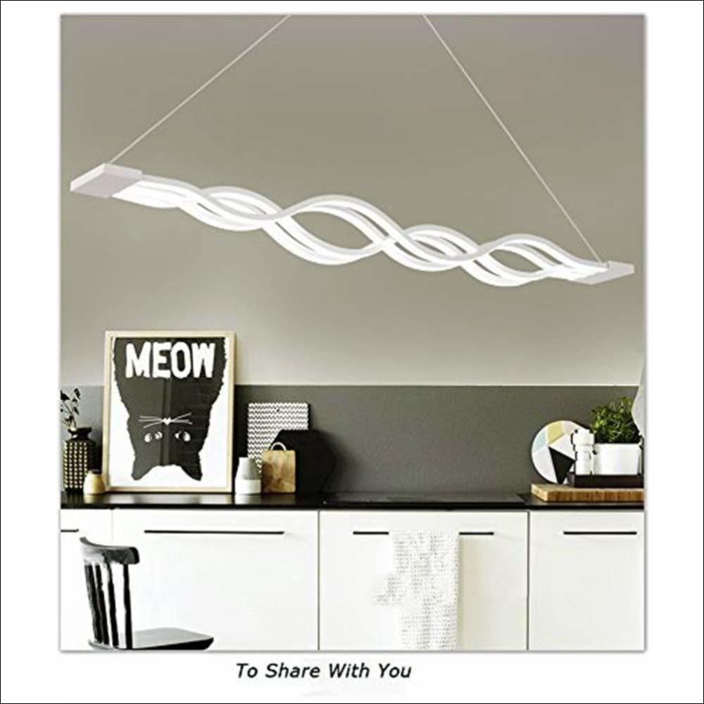 Hanging Acrylic Ceiling Lamp - Ocean Waves - Ceiling Lamp - $849.99