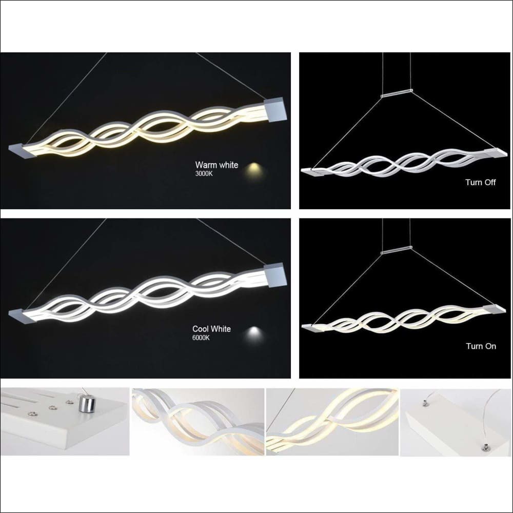 Hanging Acrylic Ceiling Lamp - Ocean Waves - Ceiling Lamp - $849.99