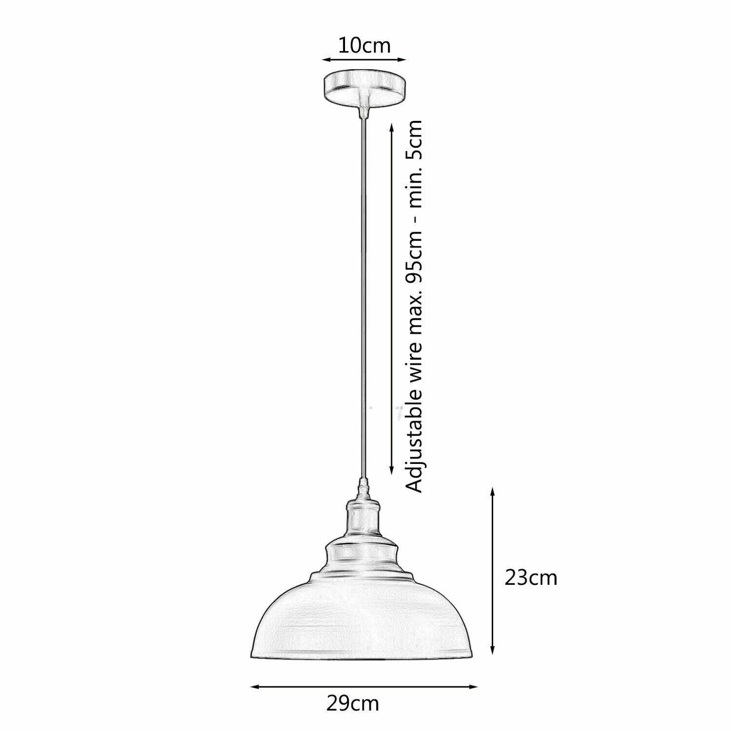 Curvy shade Pendant light - Pendant Lights - $91.99