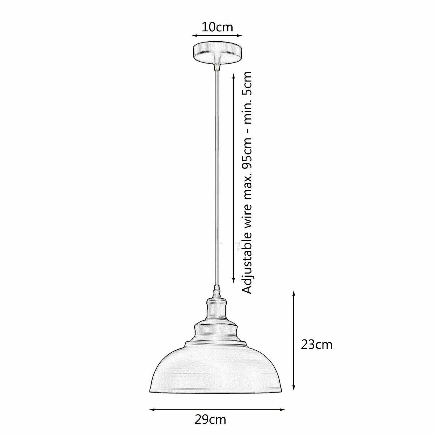 Curvy shade Pendant light - Pendant Lights - $91.99