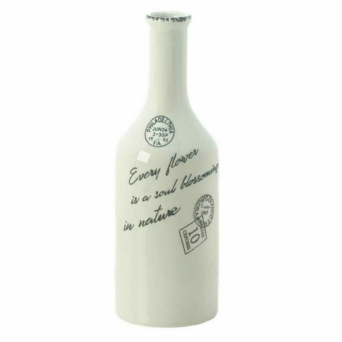 Porcelain Long-Neck Vase - 14 inches