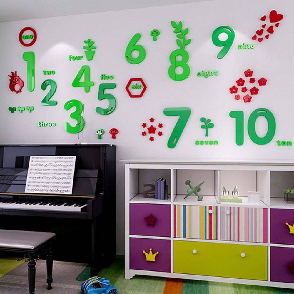 Learn Your Numbers - Children Bedroom Wall Decor