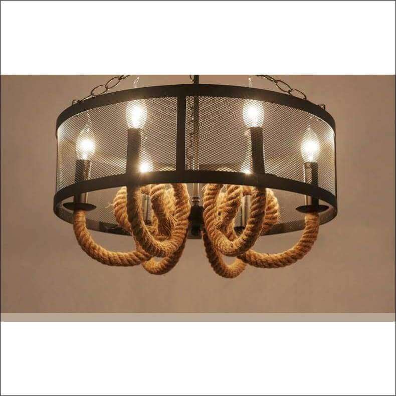 Ceiling Lamp Wire Mesh Iron Rope Loft - Ceiling Lamp - $2327.99