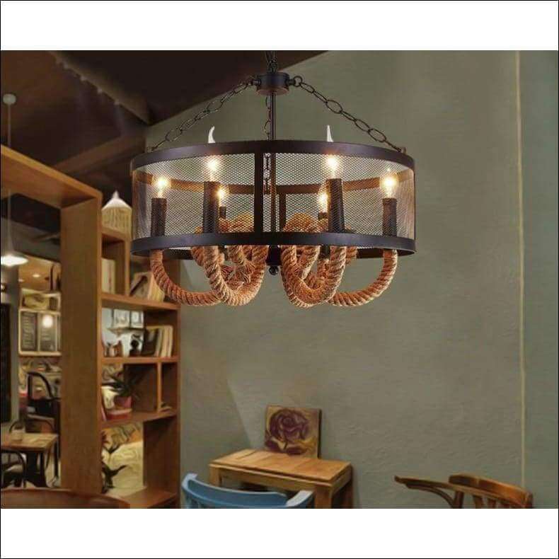 Ceiling Lamp Wire Mesh Iron Rope Loft - Ceiling Lamp - $2327.99