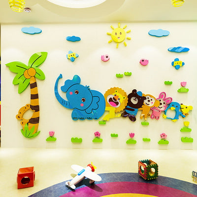 Playful Animals - Decorative Wall Sticker Decals