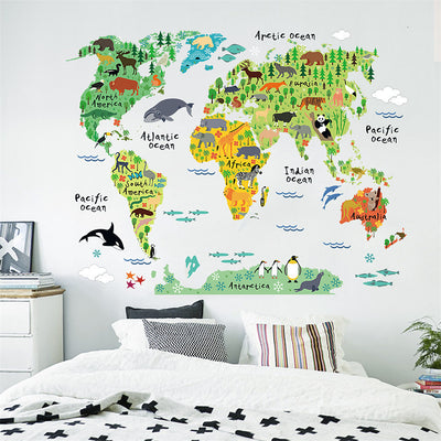 Animals Around the World - Decorative Children Wall Stickers Decals