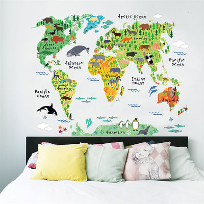 Animals Around the World - Decorative Children Wall Stickers Decals