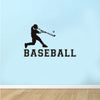 Baseball Player's Decorative Wall Sticker Decal