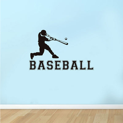 Baseball Player's Decorative Wall Sticker Decal