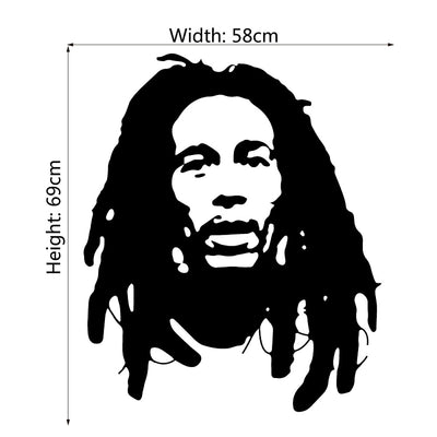 Bob Marley's Decorative Wall Stickers Decal