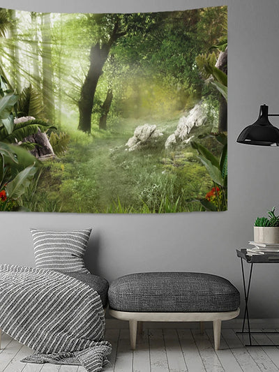 Lush Green forest Theme Tapestry Wall Decor