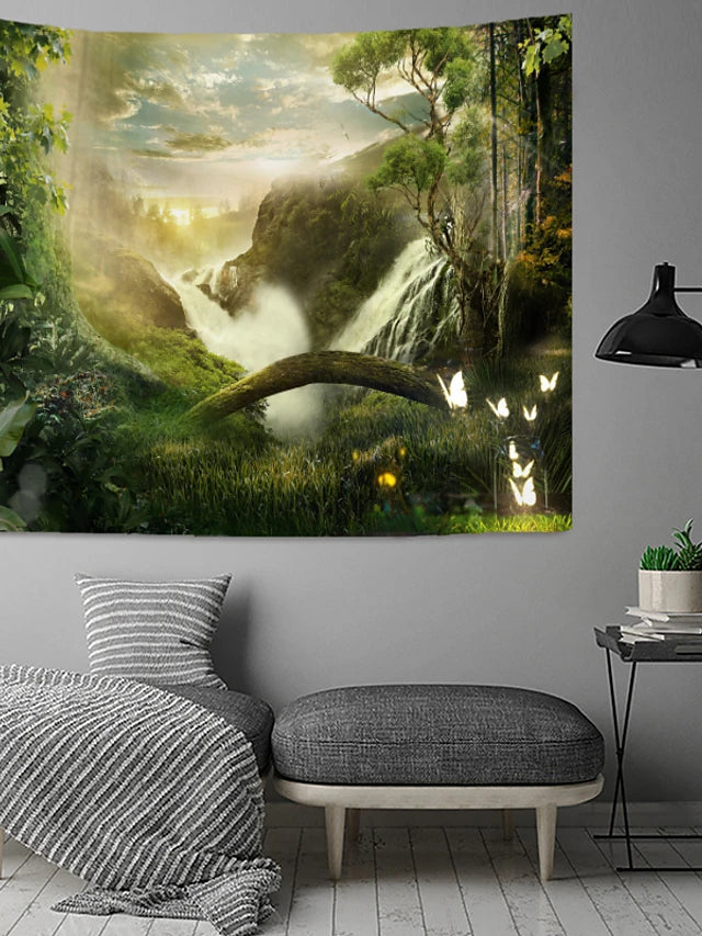Waterfall wall tapestry hotsell