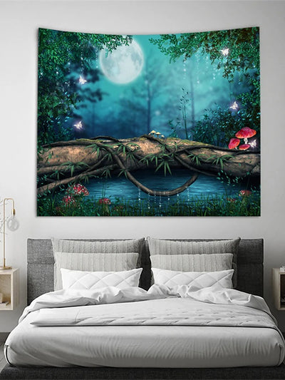 Fallen Tree Theme Wall Tapestry Decor