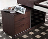 modern home office desk brown colour