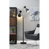 Two Light Brass Cinch Floor Lamp in Black Metal - Lighting > Novelty Lamps - $280.99