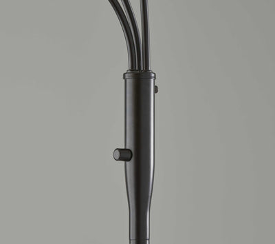 Three Light Adjustable Arm Dark Bronze Floor Lamp - Lighting > Novelty Lamps - $221.99