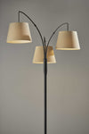 Three Light Adjustable Arm Dark Bronze Floor Lamp - Lighting > Novelty Lamps - $221.99