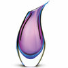 Violet and Indigo Art Glass Vase