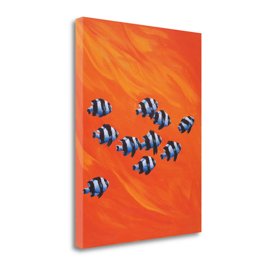 School of Clown Fish 3 Giclee Wrap Canvas Wall Art - Home Decor > Wall Art - $243.99