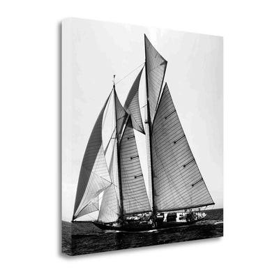 35" Sailboat in Action Giclee Wrap Canvas Wall Art - Home Decor > Wall Art - $291.99