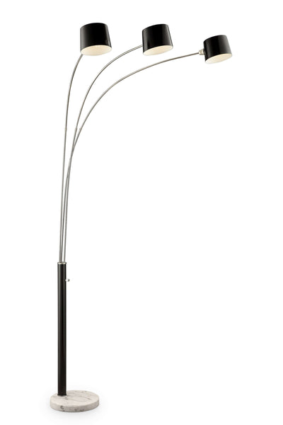 Black Metal Three Light Floor Lamp - Lighting > Floor Lamps - $372.99
