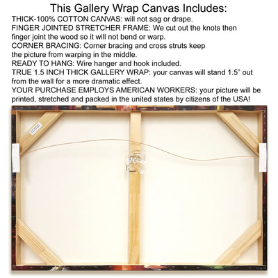 Up Close Single Glass 2 Giclee Wrap Canvas Wall Art - Home Decor > Wall Art - $222.99
