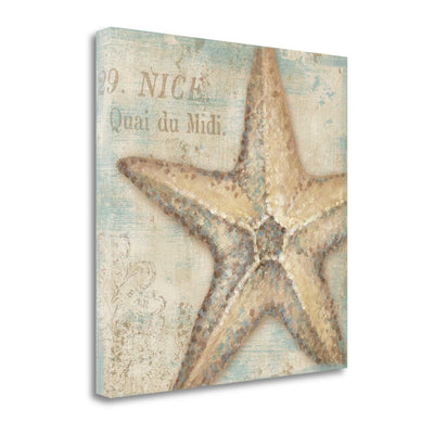 Rustic French Seashell 2 Giclee Wrap Canvas Wall Art - Home Decor > Wall Art - $196.99