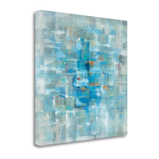 Blue Abstract Watercolor Giclee Wrap Canvas Wall Art - Home Decor > Wall Art - $187.99
