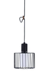 Black Metal Cage Hanging Light - Lighting > Chandeliers-Pendants-Hanging Lights - $194.99