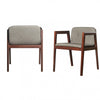 Set of Two Dark Gray Faux Leather Dining Chairs